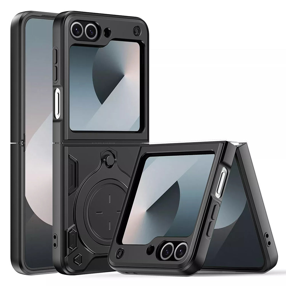 Maska za Samsung Galaxy Z Flip7 FE F761 / Z Flip6 F741, Techsuit, CamGuard Pro, Crna