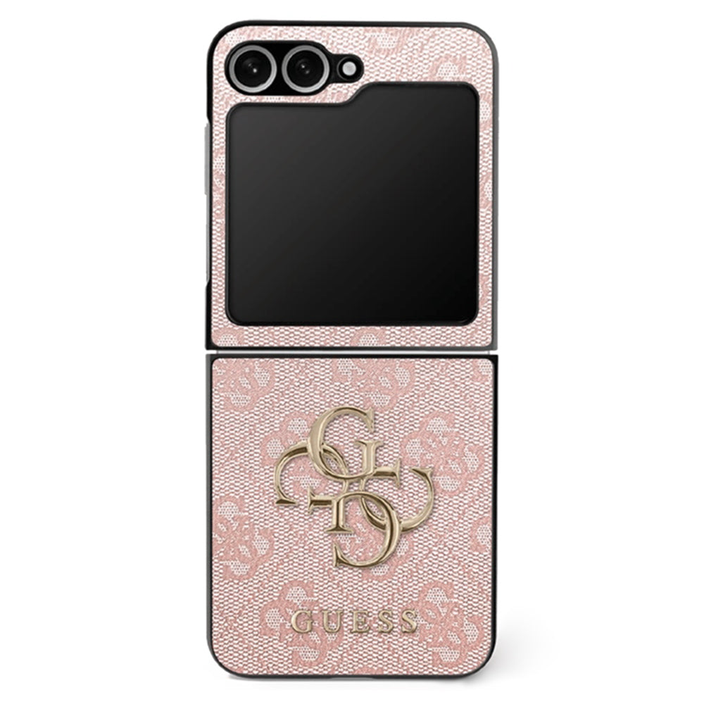 Futrola za Samsung Galaxy Z Flip7 F766, Guess, 4G Metal Logo, Roza