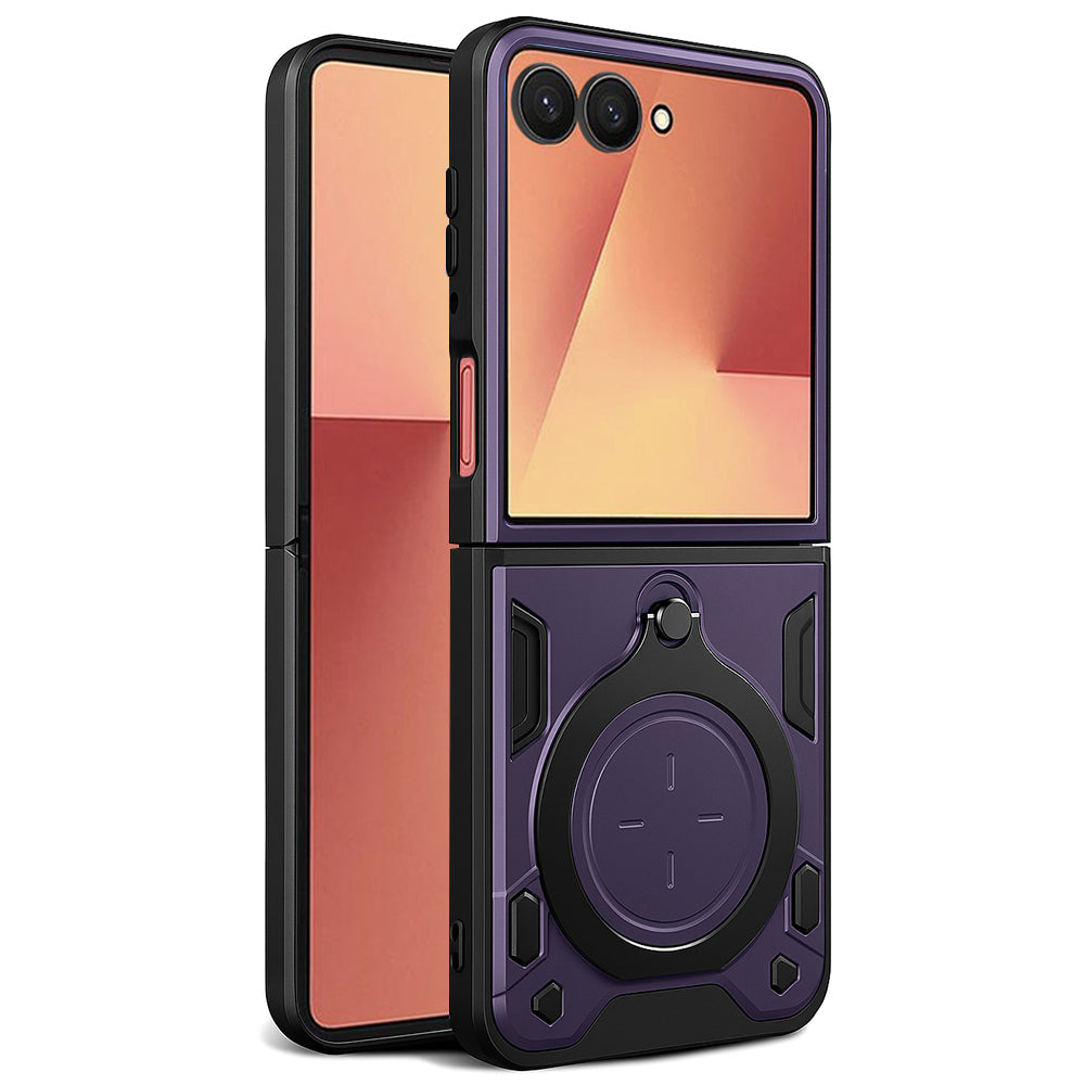 Maska za Samsung Galaxy Z Flip7 F766, Techsuit, CamGuard Pro, Ljubičasta