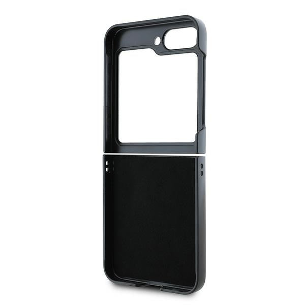 Futrola za Samsung Galaxy Z Flip7 FE F761 / Z Flip6 F741, DKNY, Uzorak Šahovnice Otisnutih Pruga, Roza
