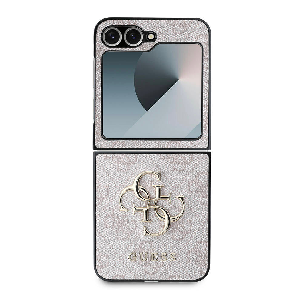 Futrola za Samsung Galaxy Z Flip7 FE F761 / Z Flip6 F741, Guess, 4G Metal Logo, Roza