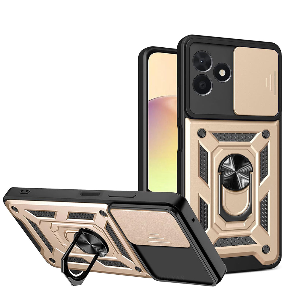 Maska za Samsung Galaxy Z Flip8 F776, Techsuit, CamShield, Zlatna