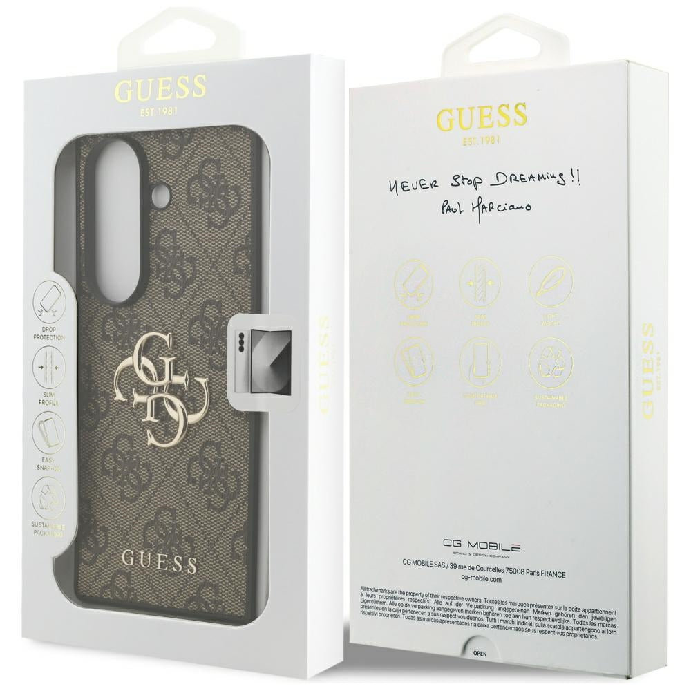 Futrola za Samsung Galaxy Z Fold7 F966, Guess, 4G Big Logo, smeđa