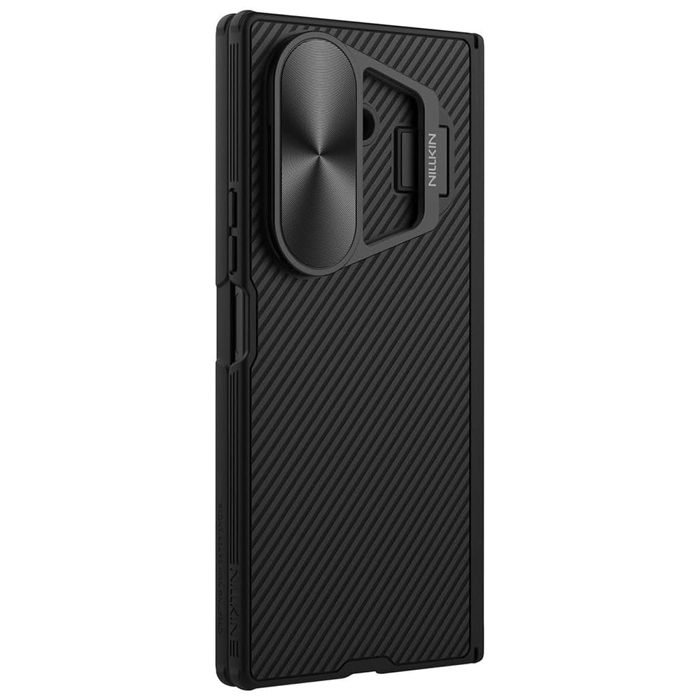 Maska za Samsung Galaxy Z Fold7 F966, Nillkin, CamShield Prop s metalnim poklopcem za objektiv, Crna