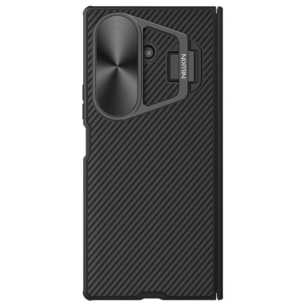 Maska za Samsung Galaxy Z Fold7 F966, Nillkin, CamShield Prop s metalnim poklopcem za objektiv, Crna