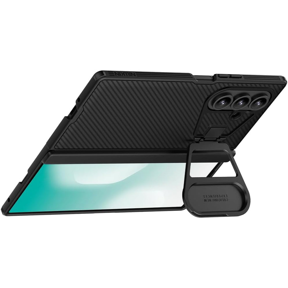 Maska za Samsung Galaxy Z Fold7 F966, Nillkin, CamShield Prop s metalnim poklopcem za objektiv, Crna