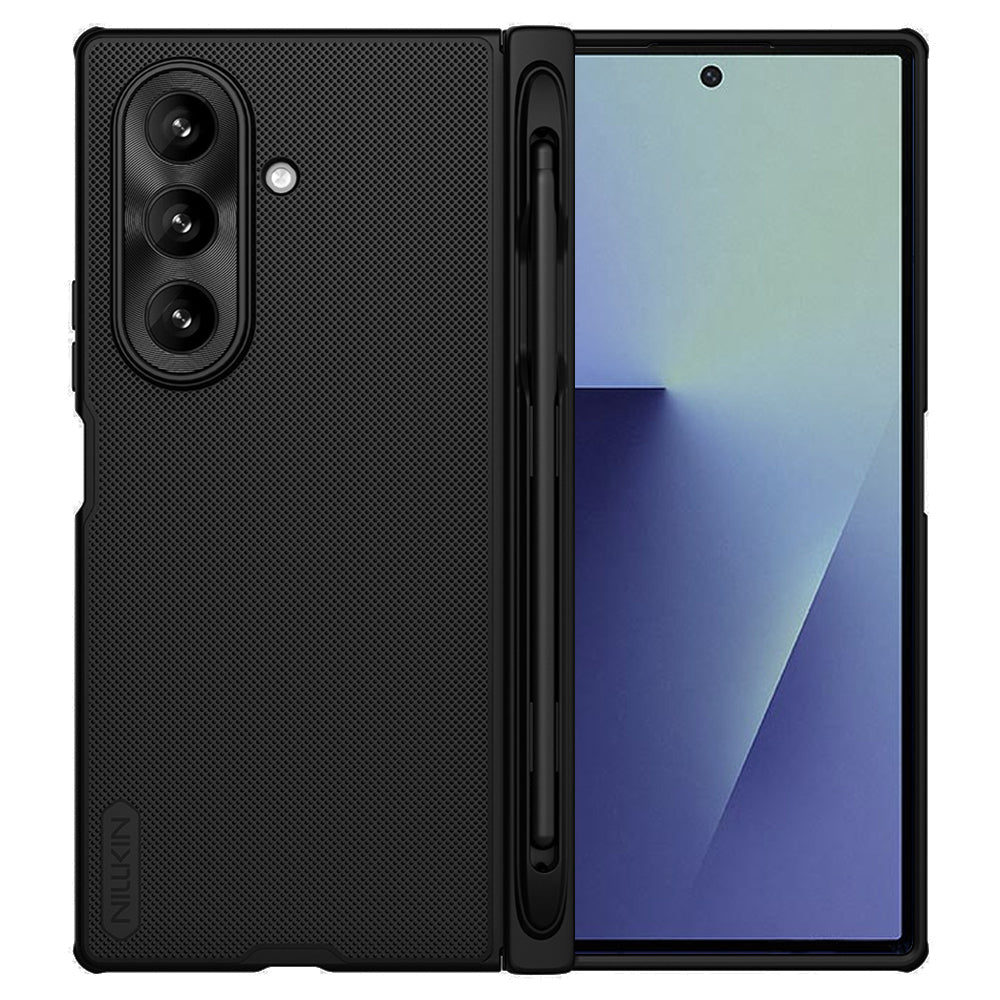 Maska za Samsung Galaxy Z Fold7 F966, Nillkin, Super Frosted Shield s držačem za olovku, Crna