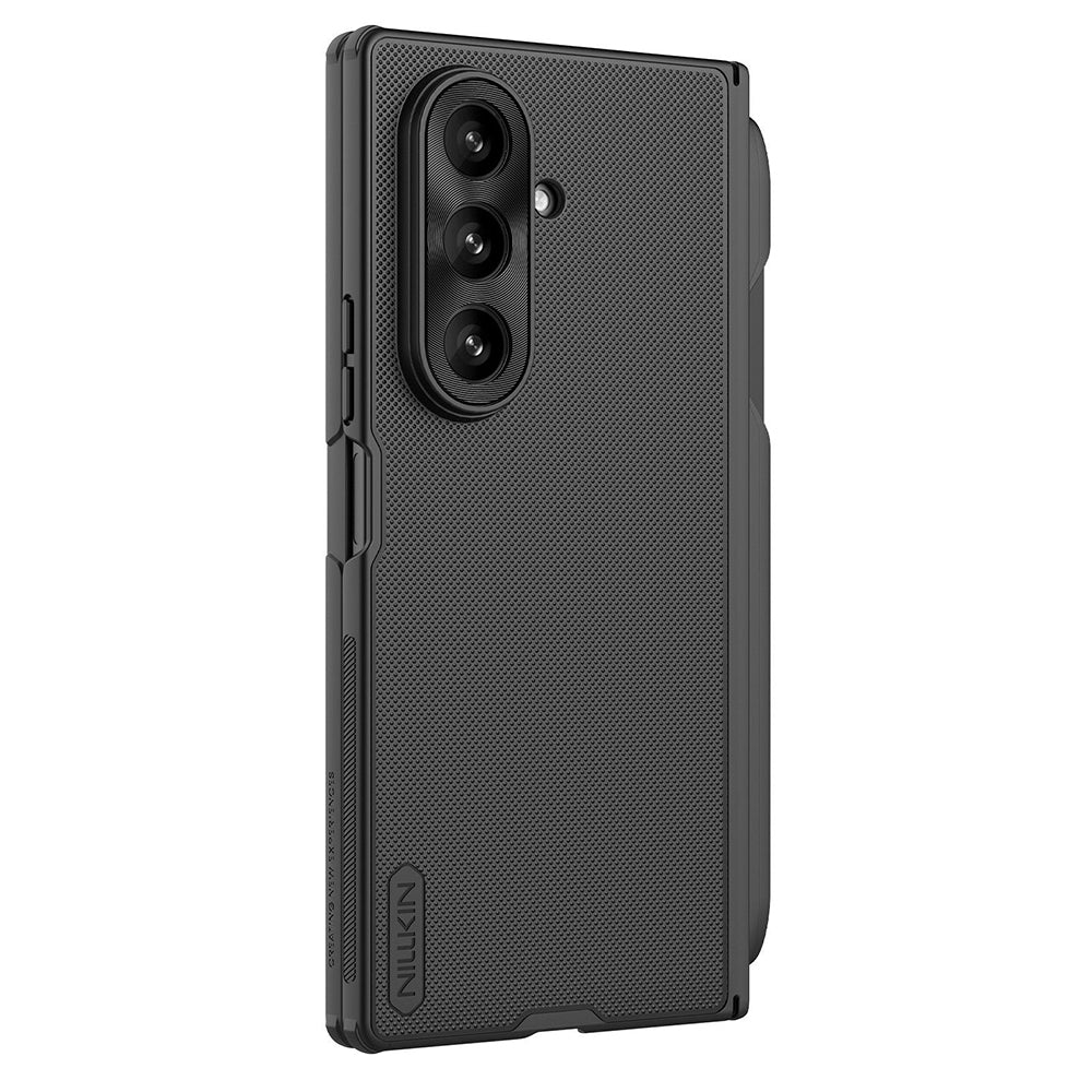 Maska za Samsung Galaxy Z Fold7 F966, Nillkin, Super Frosted Shield s držačem za olovku, Crna