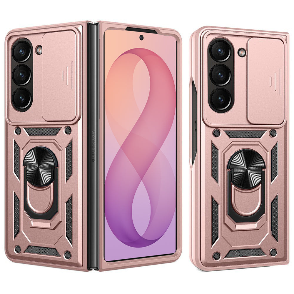 Maska za Samsung Galaxy Z Fold8 Ultra F976 / Z Fold7 F966, Techsuit, CamShield, Ružičasto zlatna