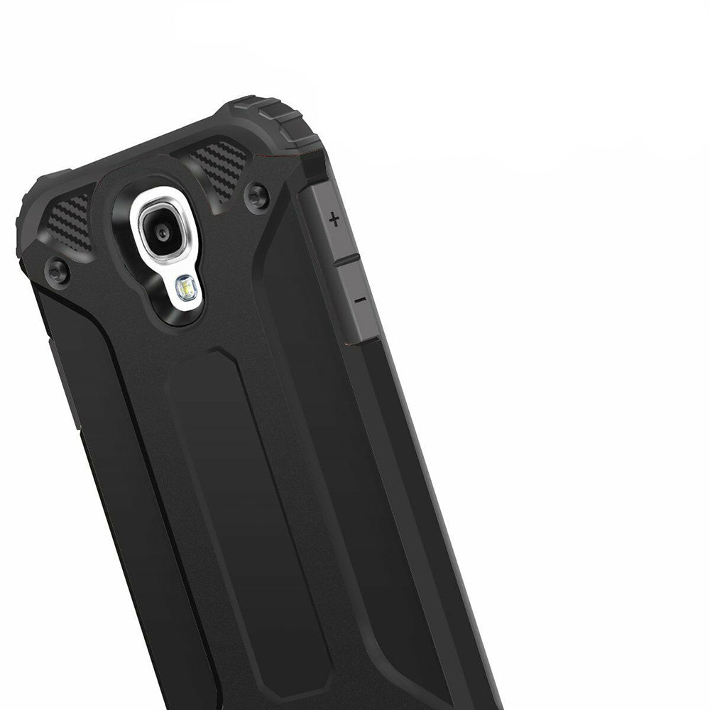 Futrola za Samsung I9500 Galaxy S4, Techsuit, Hybrid Armor, Crna