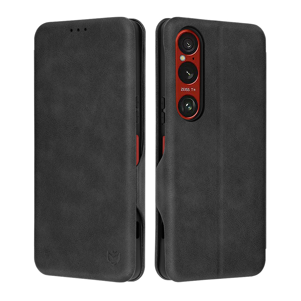 Futrola za Sony Xperia 1 VI, Techsuit, Safe Wallet Plus, Crna