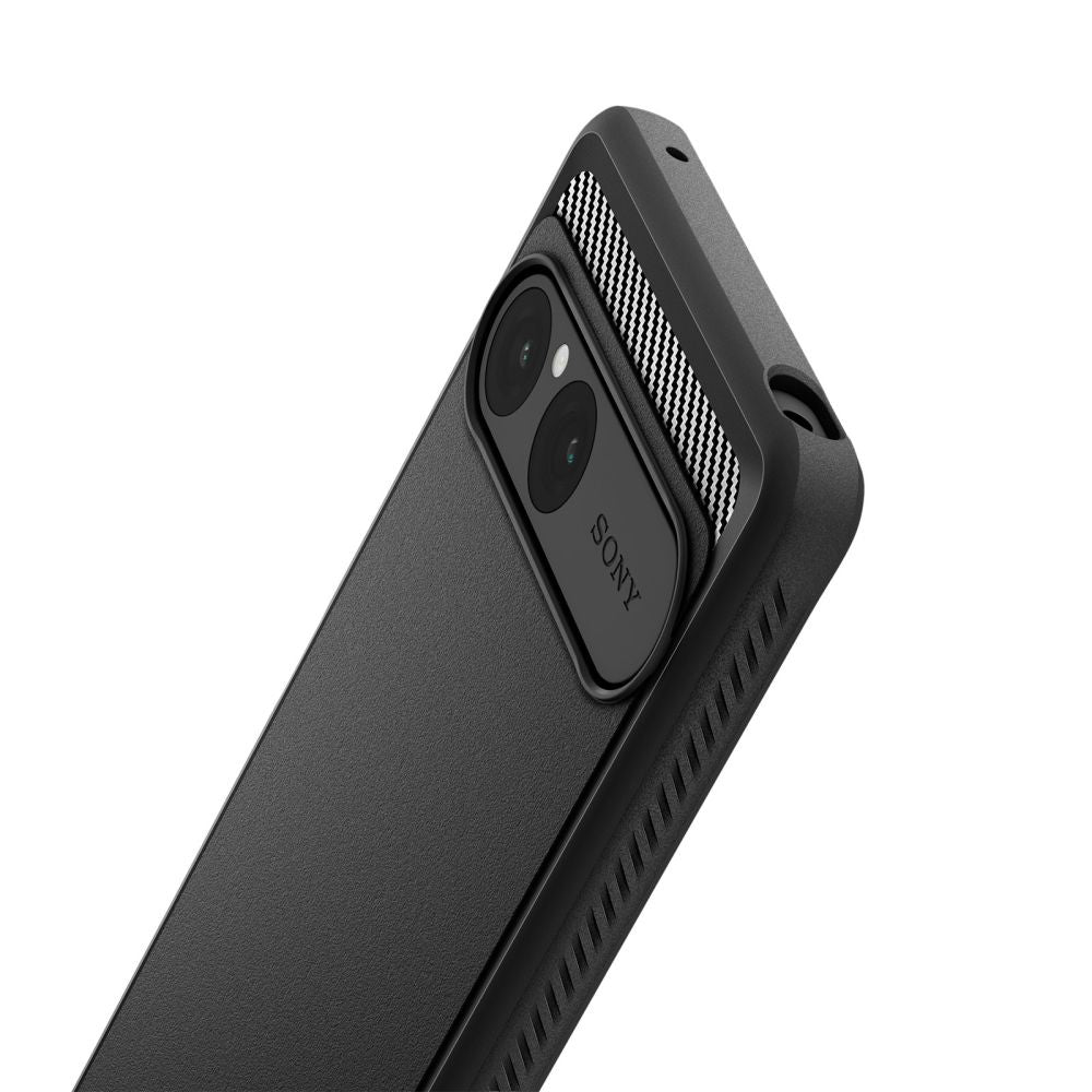 Maska za Sony Xperia 10 VII, Spigen, Rugged Armor, Crna ACS09592