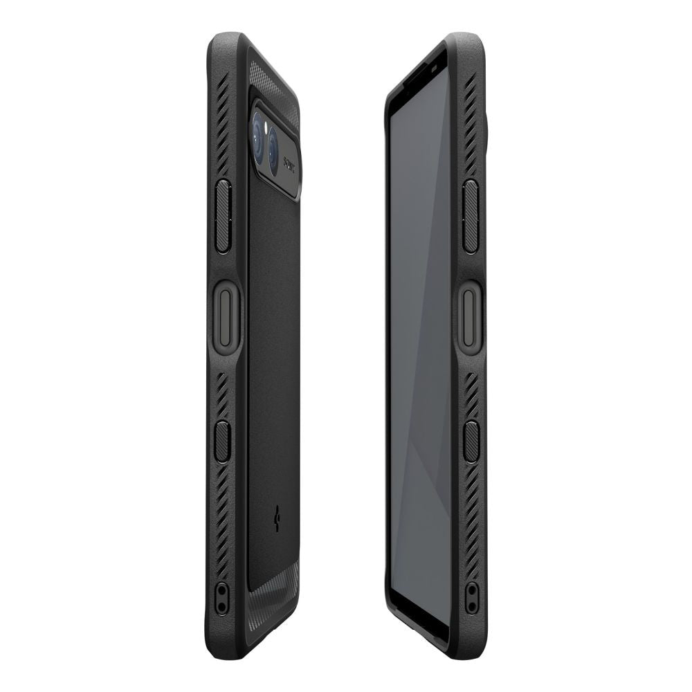 Maska za Sony Xperia 10 VII, Spigen, Rugged Armor, Crna ACS09592