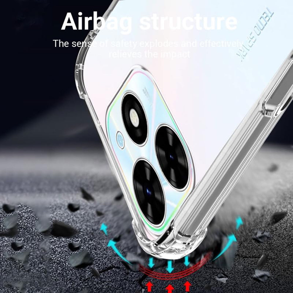 Maska za Tecno Spark 20 Pro, Techsuit, Shockproof Clear, Prozirna