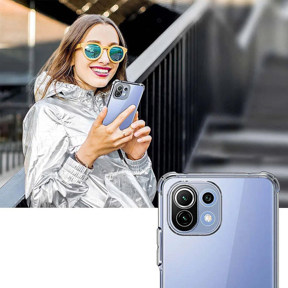 Maska za Xiaomi 11 Lite 5G NE / Mi 11 Lite 5G / 11 Lite, Techsuit, Otporna na udarce, Prozirna