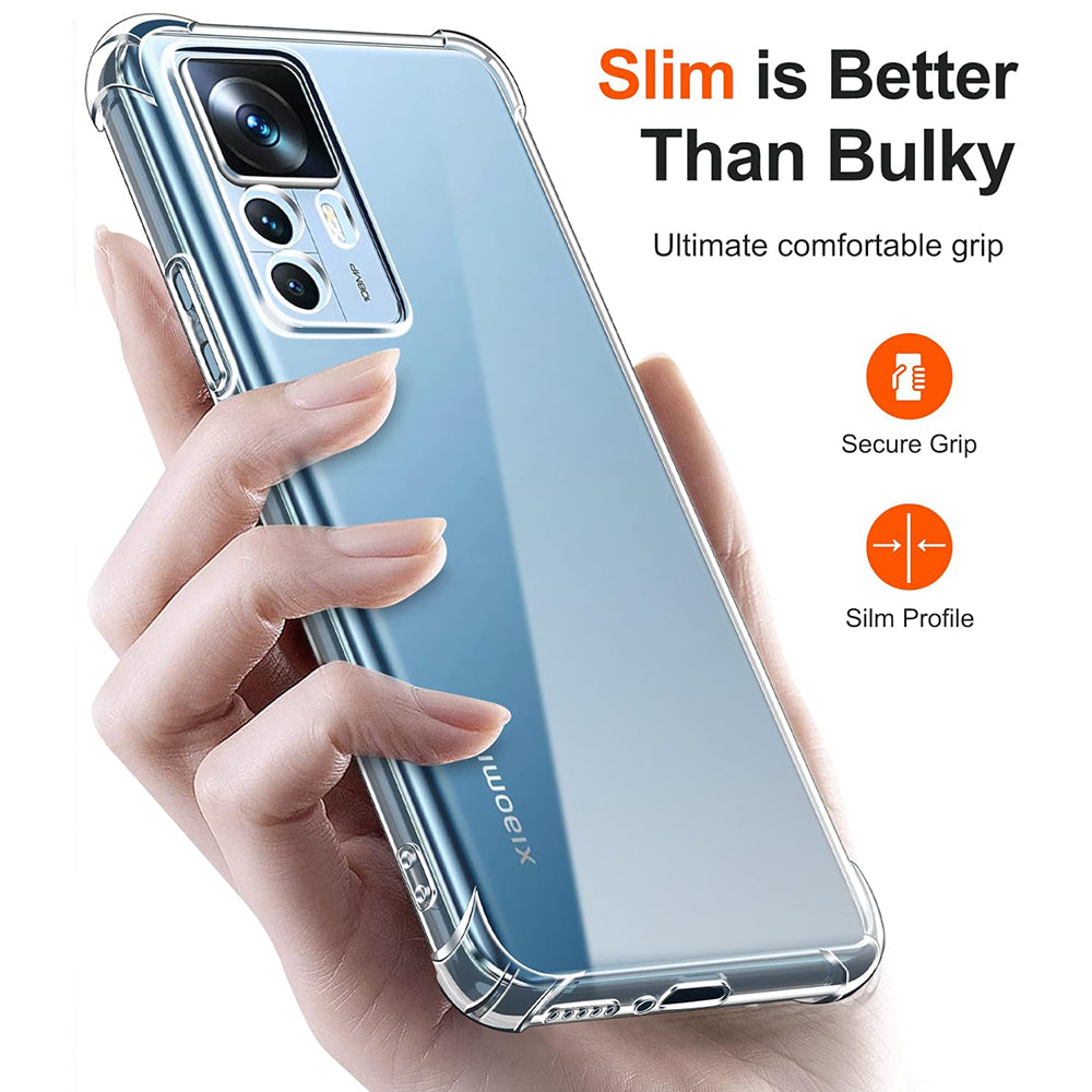 Maska za Xiaomi 12T / 12T Pro, Techsuit, Shockproof Clear, Prozirna