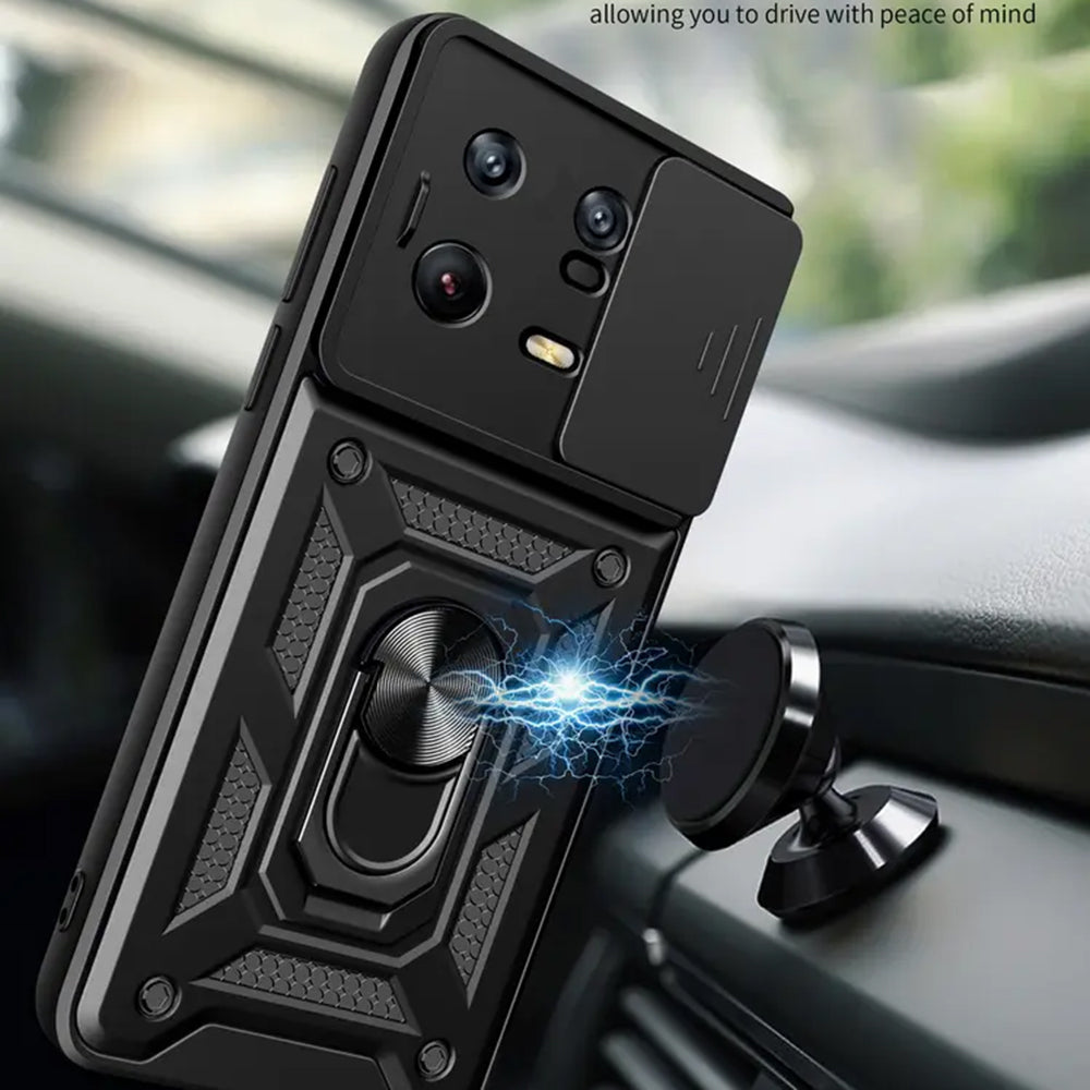 Maska za Xiaomi 13 Pro, Techsuit, CamShield, Crna