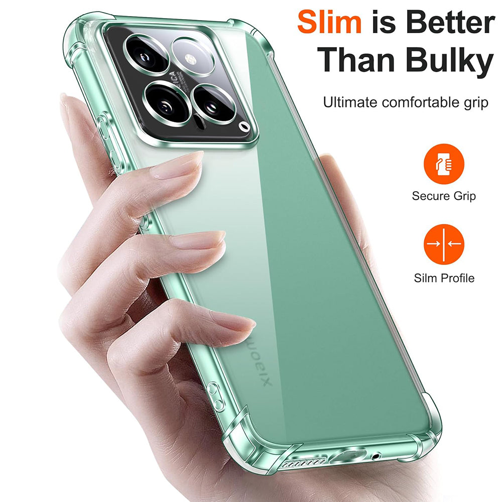 Futrola za Xiaomi 14 Pro, Techsuit, Shockproof Clear, Prozirna