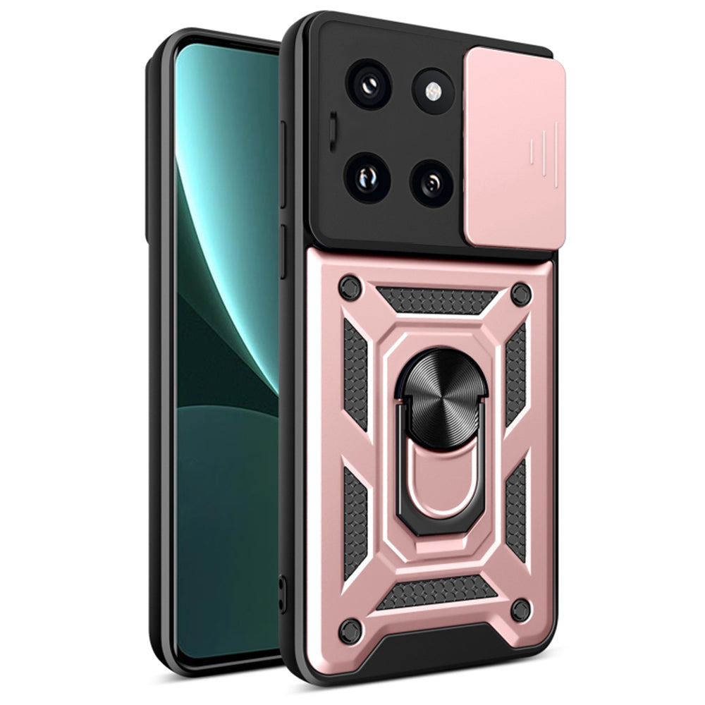 Maska za Xiaomi 14, Techsuit, CamShield, Roza
