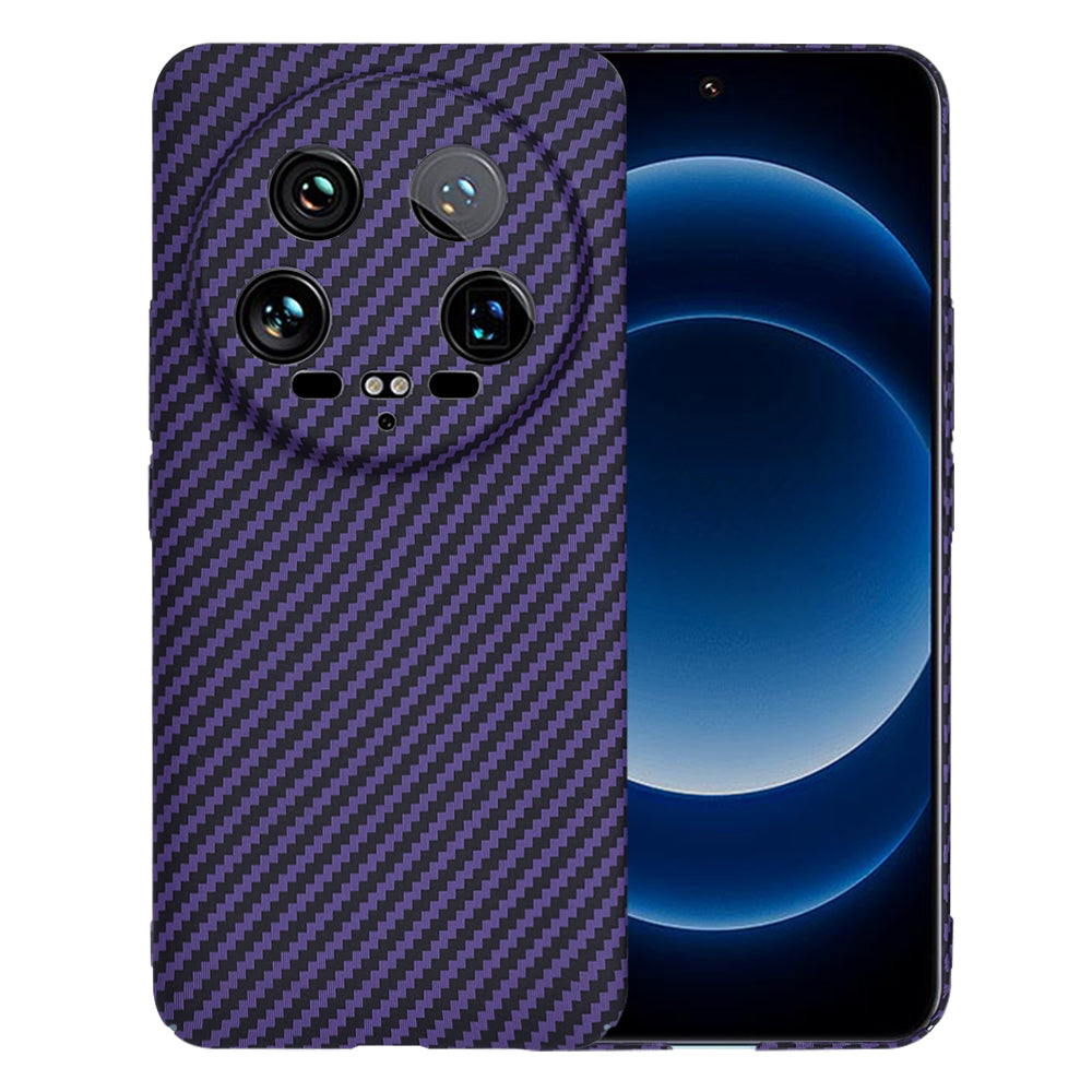Maska za Xiaomi 14 Ultra, Techsuit, Carbonite FiberShell, Ljubičasta