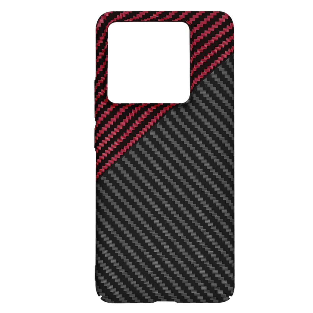 Maska za Xiaomi 14T Pro, Techsuit, Carbonite FiberShell, Crno Crvena
