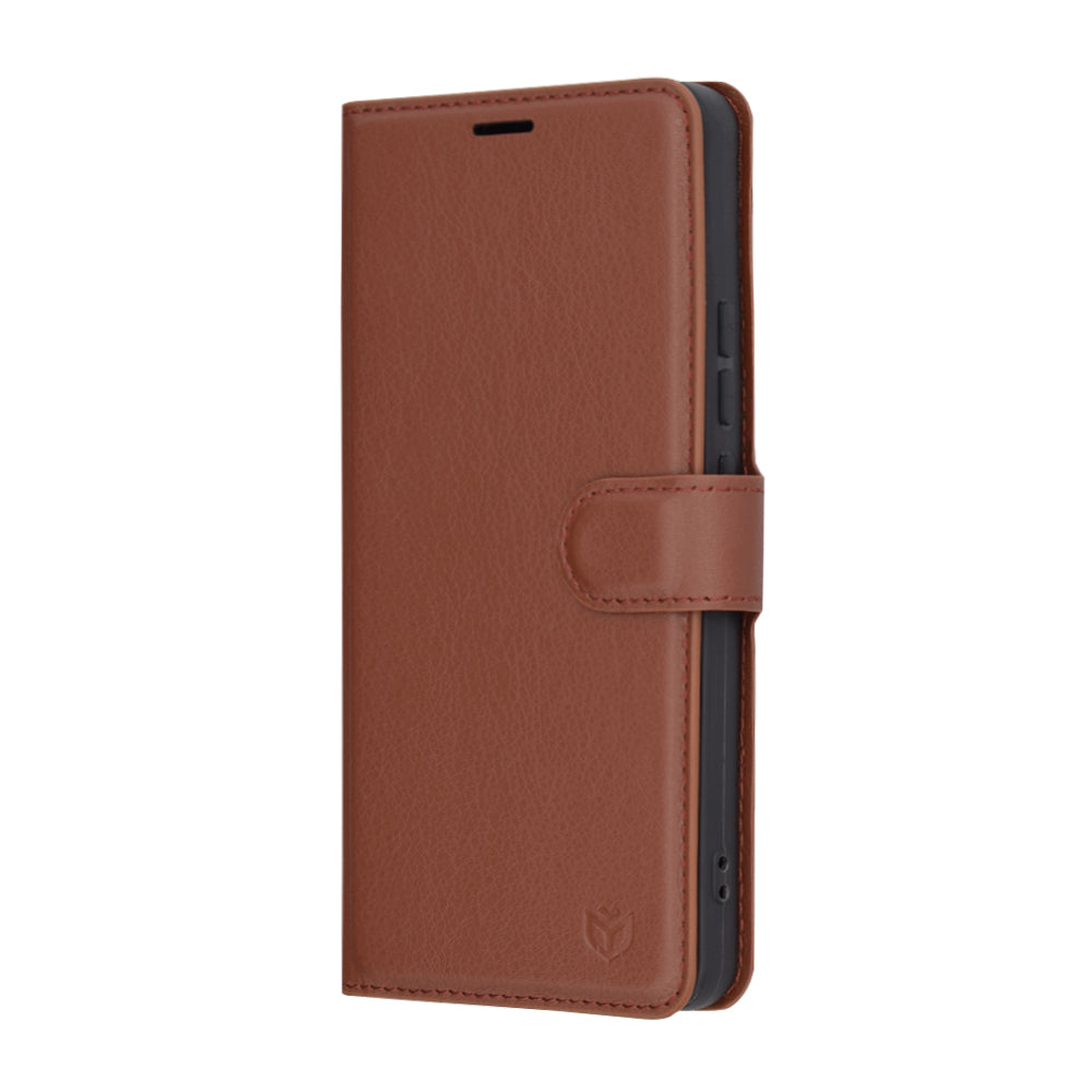 Futrola za Xiaomi 14T Pro, Techsuit, Kožna Folio, Smeđa