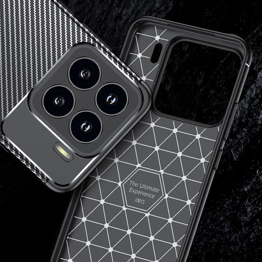Maska za Xiaomi 15 Pro, Techsuit, CarbonFiber, Crna