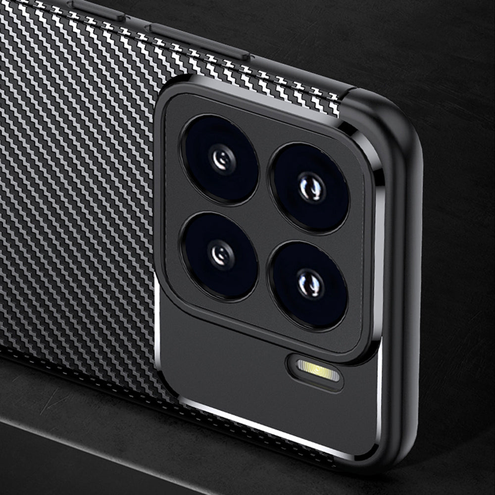 Maska za Xiaomi 15 Pro, Techsuit, CarbonFiber, Crna
