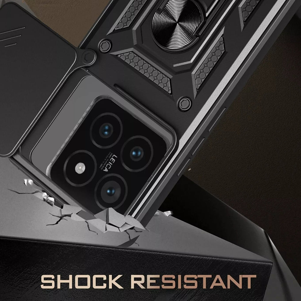 Maska za Xiaomi 15, Techsuit, CamShield, Crna