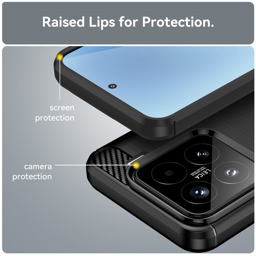 Futrola za Xiaomi 15T, Techsuit, Karbon, Crna