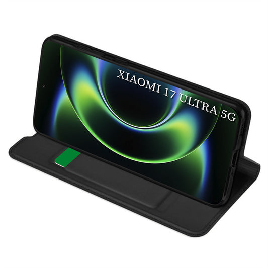 Futrola za Xiaomi 17 Ultra, Techsuit, Magskin Book, Crna