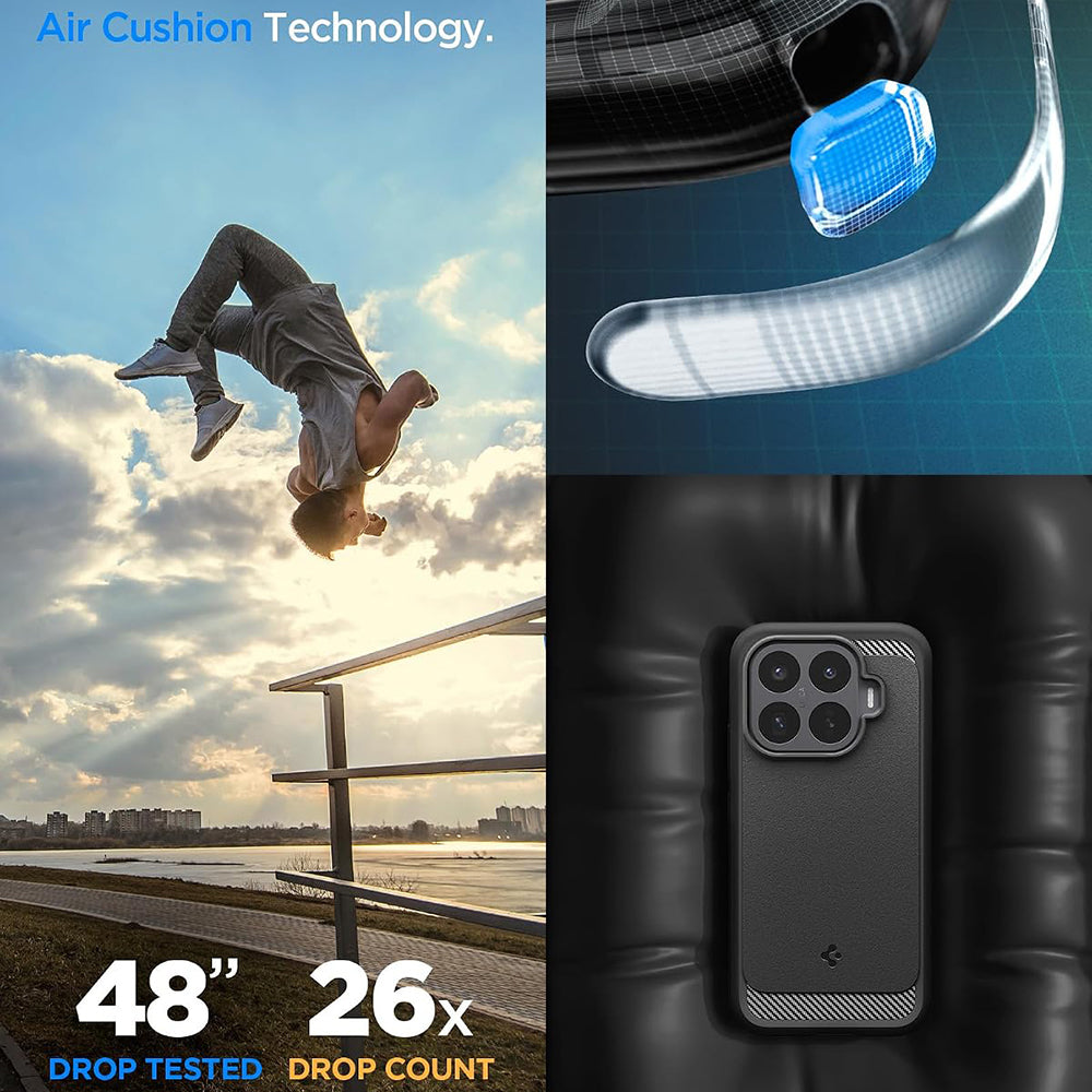 Maska za Xiaomi 17T Pro, Spigen, Rugged Armor, Crna ACS11869