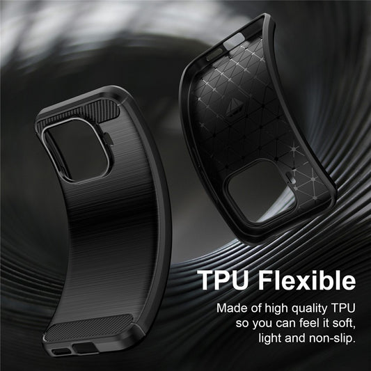 Maska za Xiaomi 17T, Techsuit, Karbon, Plava