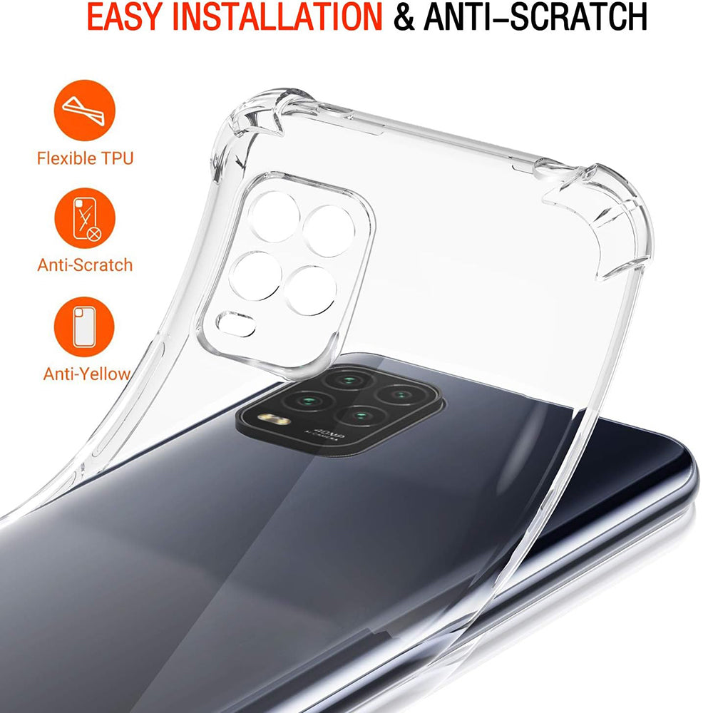 Maska za Xiaomi Mi 10 Lite 5G, Techsuit, Shockproof Clear, Prozirna