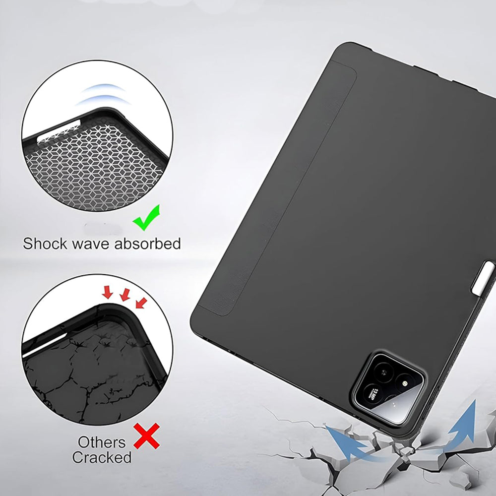 Futrola za Xiaomi Pad 7 / 7 Pro, Techsuit, Flex Trifold, Crna