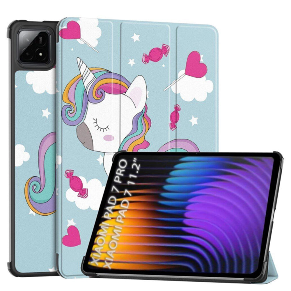 Futrola za Xiaomi Pad 7 / 7 Pro, Techsuit, FoldPro Unicorn, Višebojna
