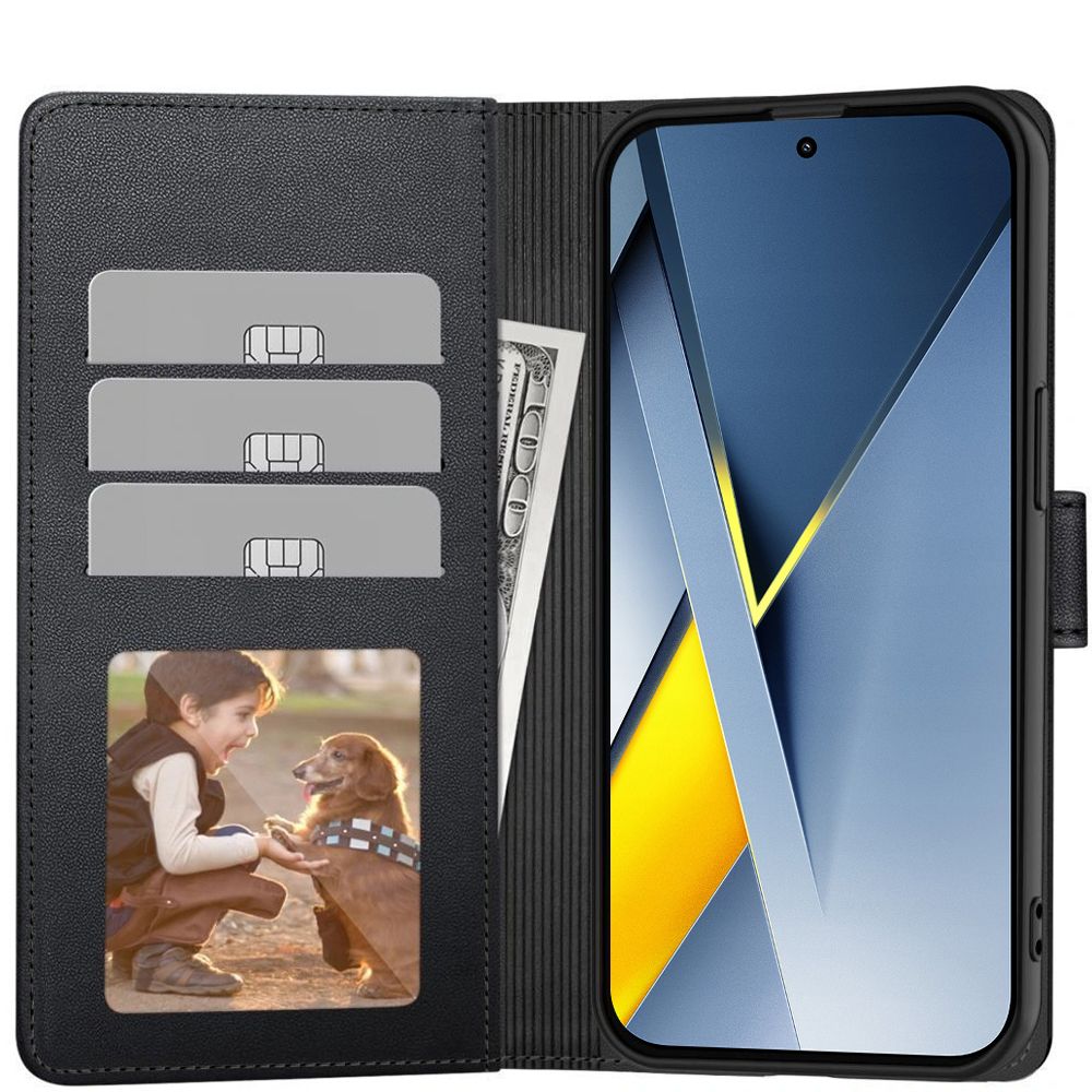 Futrola za Xiaomi Poco F8 Pro, Tech-Protect, Wallet, Crna