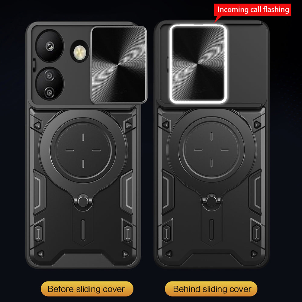 Maska za Xiaomi Poco C65 / Redmi 13C, Techsuit, CamGuard Pro, Crna