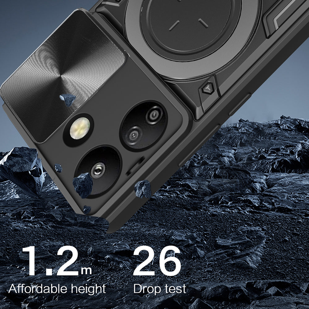 Maska za Xiaomi Poco C65 / Redmi 13C, Techsuit, CamGuard Pro, Crna
