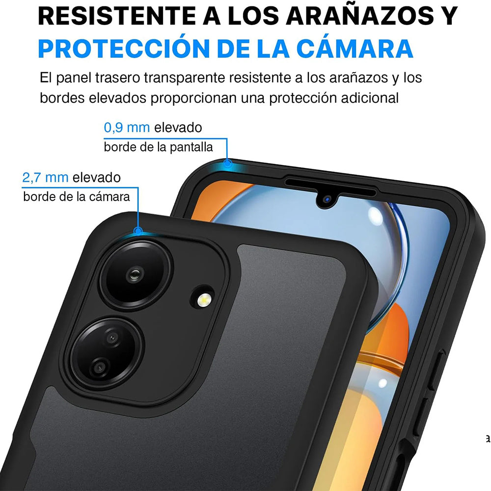 Maska za Xiaomi Poco C65 / Redmi 13C, Techsuit, ColorVerse 360, Crna