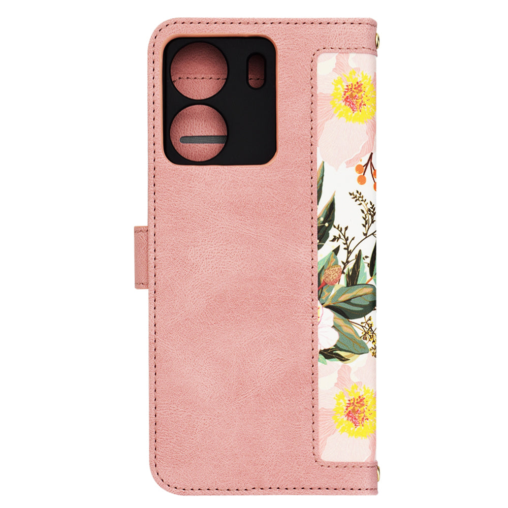 Maska za Xiaomi Poco C65 / Redmi 13C, Techsuit, FlipCraft, Roza