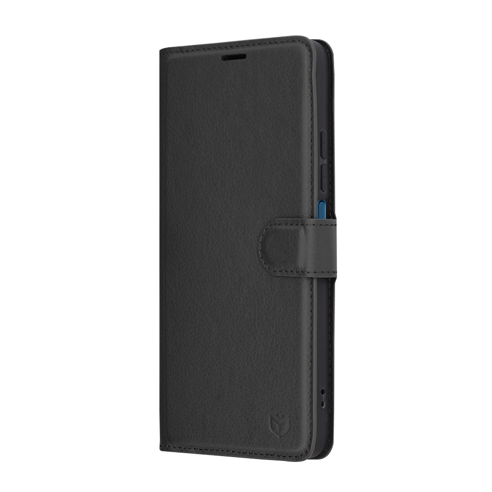 Futrola za Xiaomi Poco C75 / Redmi 14C, Techsuit, Kožna Folio, Crna