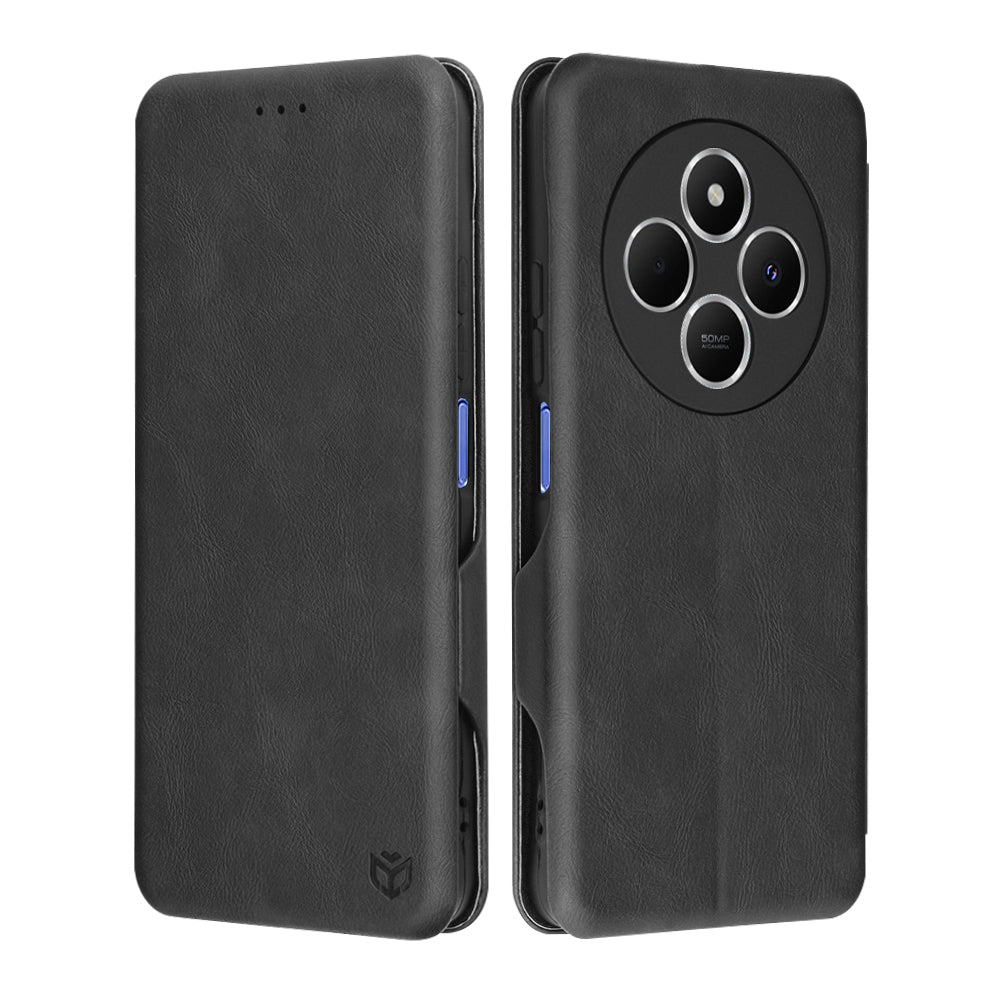 Futrola za Xiaomi Poco C75 / Redmi 14C, Techsuit, Safe Wallet Plus, Crna