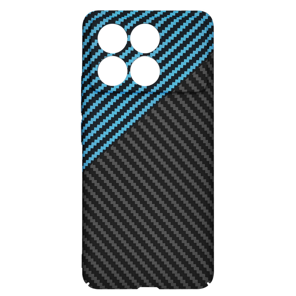Maska za Xiaomi Poco F6 Pro, Techsuit, Carbonite FiberShell, Crno Plava