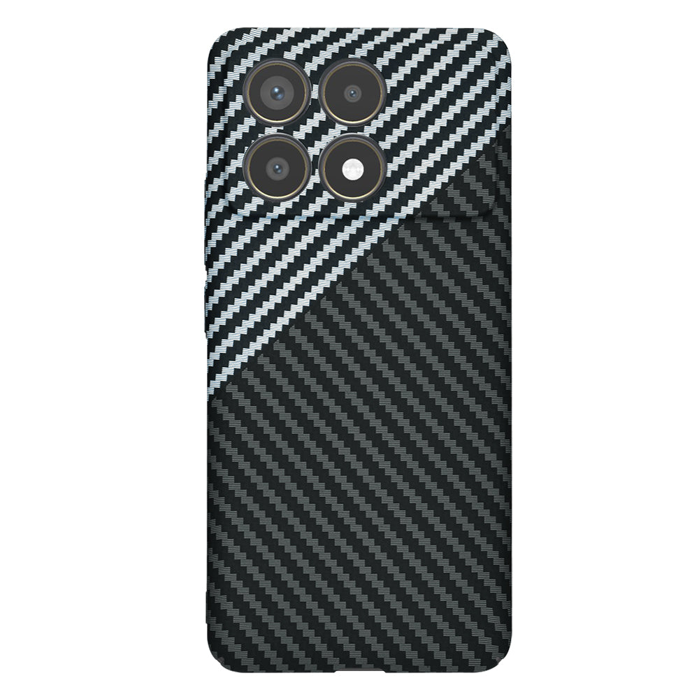 Maska za Xiaomi Poco F6 Pro, Techsuit, Carbonite FiberShell, Crno Siva