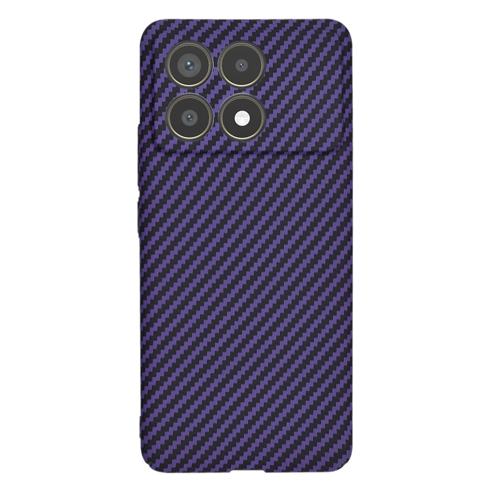 Maska za Xiaomi Poco F6 Pro, Techsuit, Carbonite FiberShell, Ljubičasta