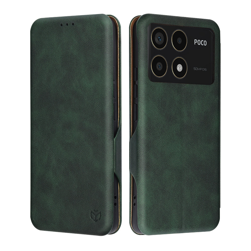 Futrola za Xiaomi Poco F6 Pro, Techsuit, Safe Wallet Plus, Zelena
