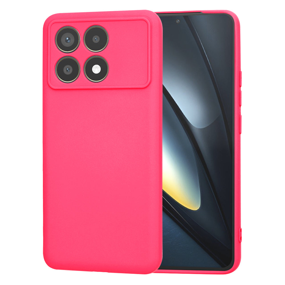 Maska za Xiaomi Poco F6 Pro, Techsuit, SoftFlex, Tamno Roza