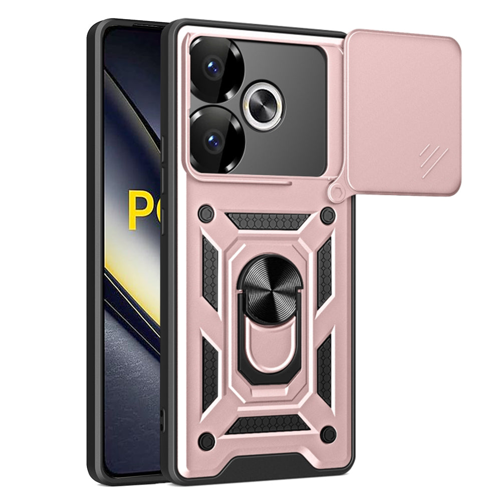 Maska za Xiaomi Poco F6, Techsuit, CamShield, Roza