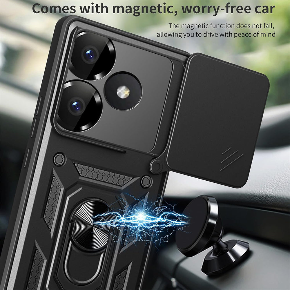 Maska za Xiaomi Poco F6, Techsuit, CamShield, Roza